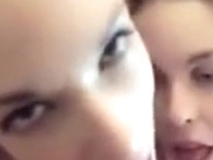 Sweet chicks sucking for a f...