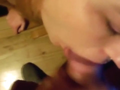 Deep throat choking blonde girlfriend with cock (PervyPixie)