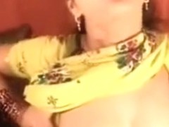 Hindu Cutie in Yellow Saree Tease