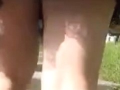 Perfect butt and legs caught in a spy cam upskirt video