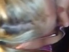 Hot Blond with Pigtails Oral-Service Sex and Ejaculation on Glasses