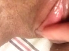 Rubbing so sexy my dripping pussy