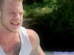 Dreamy athletic studs banging at the ###l