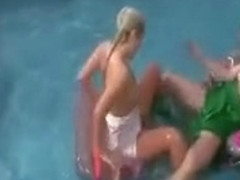 Hot Blonde And Brunette Babes Getting