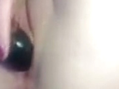 My toy goes from my pussy to ass