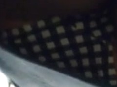 black and white panties at work cafe