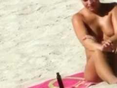 Topless Beach Cutie with belt Gran Canaria
