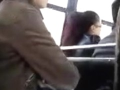 FLASHING SHY GIRL WATCHING MY DICK HEAD ON THE BUS
