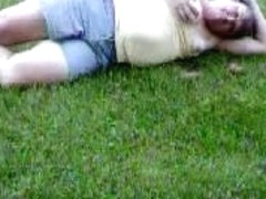 exposing boobs outside