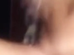 college girl furiously dildoing her pussy