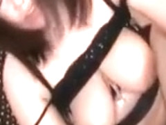 Busty asian slut gets horny