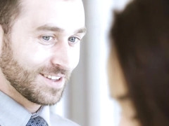 Esperanza Del Horno swallows a big hard dick