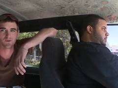 Petite hot blonde babe Paris gets filmed from car