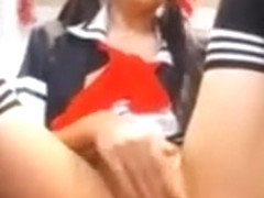 Asian girl has many convulsing orgasms