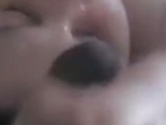 That Babe strokes my jock until my cum splash her face