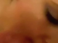 Fat Chubby GF love swallowing cum after her shower everyday
