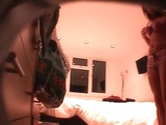 sister putting on new underwear