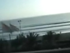 Girl gone wild on the Bali beach