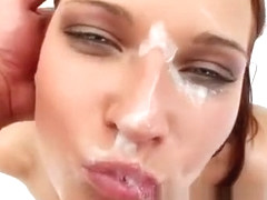 Lovely young Jasmine takes a pulsating jackhammer in her skilled mouth