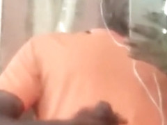 jacking off out side