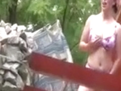 Lesbian Blonde Mature Wife Seducing