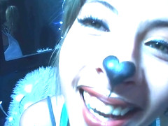 Valentina Castiblanco - Blonde latina, cute face and mouth teaser