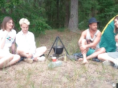 Swap Wives, Mutual Rimming And Anal Fuck In The Forest