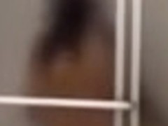 Spying on my worthy looking girlfriend taking shower