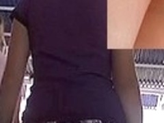 White panty up violet petticoat