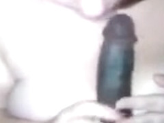 Chubby lady licks a monstrou...