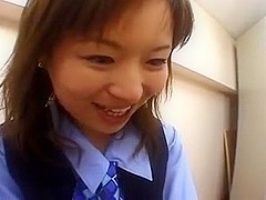Japanese OL spitting on coworker