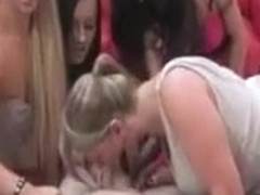 Four Young Sluts Are Jacking Off Dong