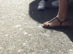 college girl girl feet