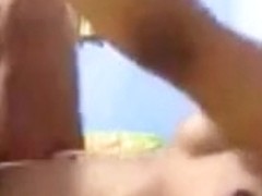 Malay chick playing with her big boobies