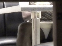 White panty upskirt voyeur