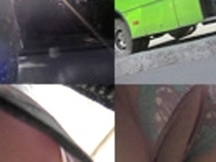 Awesome upskirt video shows gal's amazing skinny butt,