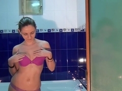 Anka in amateur fuck video of a naughty couple in a bath