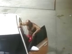 Hot guy sucking a dick at the gas station