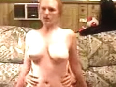 yellow-haired lady and bf ha...