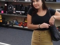 College girl sells her book and fucked by pawnkeeper