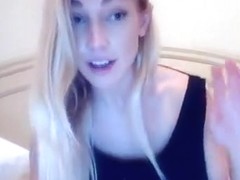 Crazy Webcam video with Blonde, College scenes