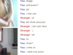 Hot 25yo blonde american girl has cybersex with a german guy