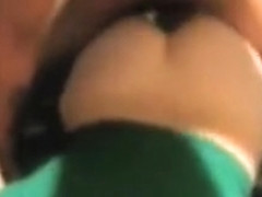 Fucked from behind hard with cum shot inside her pussy