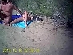 Showing his wife on the Maspalomas beach