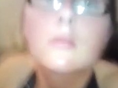 Bookworm slut finally gets her first dick and gets freaky !!!