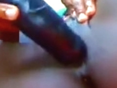 Ebony chick latrina solo masturbation