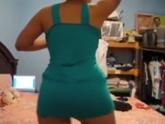  immature girl dancing in her own room