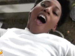 Hot Black Chick Bugatti Bubblez Nicely Impaled By Large White Cock