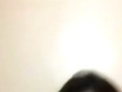 Petite asian cutie has cybersex with her bf on the floor on skype