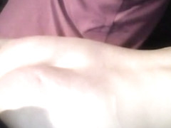 Spanking myself with TV remote OUCH